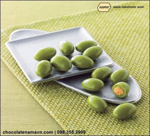 Nama Chocolate Matcha Almond - Hạt dẻ bọc trà xanh Nhật Bản