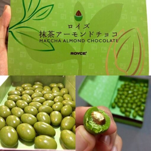 Matcha Almond Chocolate: Chocolate trà xanh tươi bọc hạnh nhân