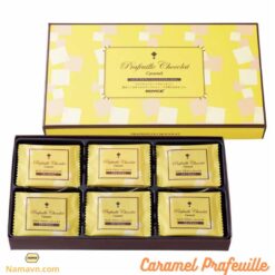 Caramel Prafeuille chocolat: Socola tươi dạng miếng vị Caramel