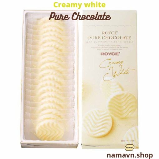 Creamy White Pure Chocolate: Socola tươi dạng thẻ sữa tươi cực ngon