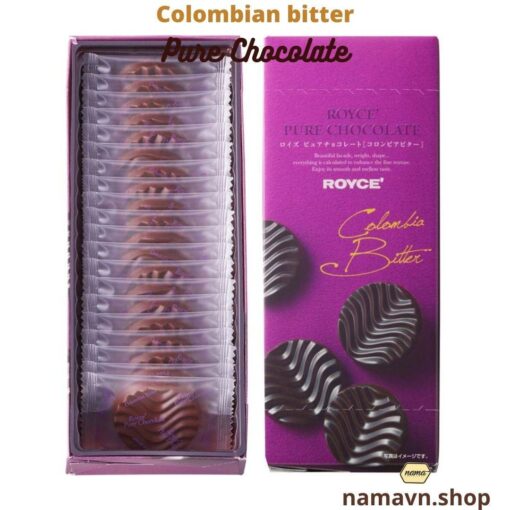 Colombian Bitter Pure Chocolate: Socola tươi dạng thẻ vị cacao