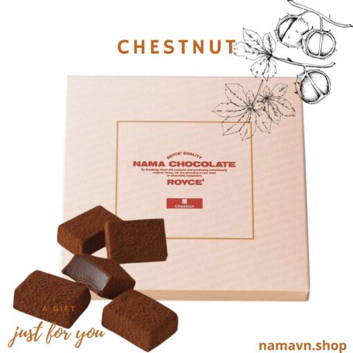 Nama Chocolate Chestnut: Socola tươi Royce' vị hạt dẻ cực thơm