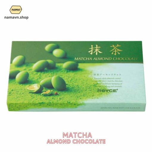 Matcha Almond Chocolate: Chocolate trà xanh tươi bọc hạnh nhân