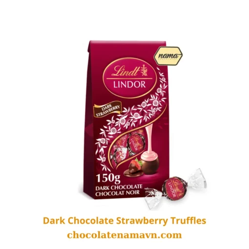 Lindt LINDOR Dark Chocolate Strawberry Truffles