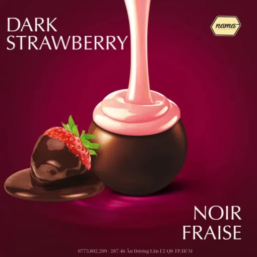 Lindt LINDOR Dark Chocolate Strawberry Truffles